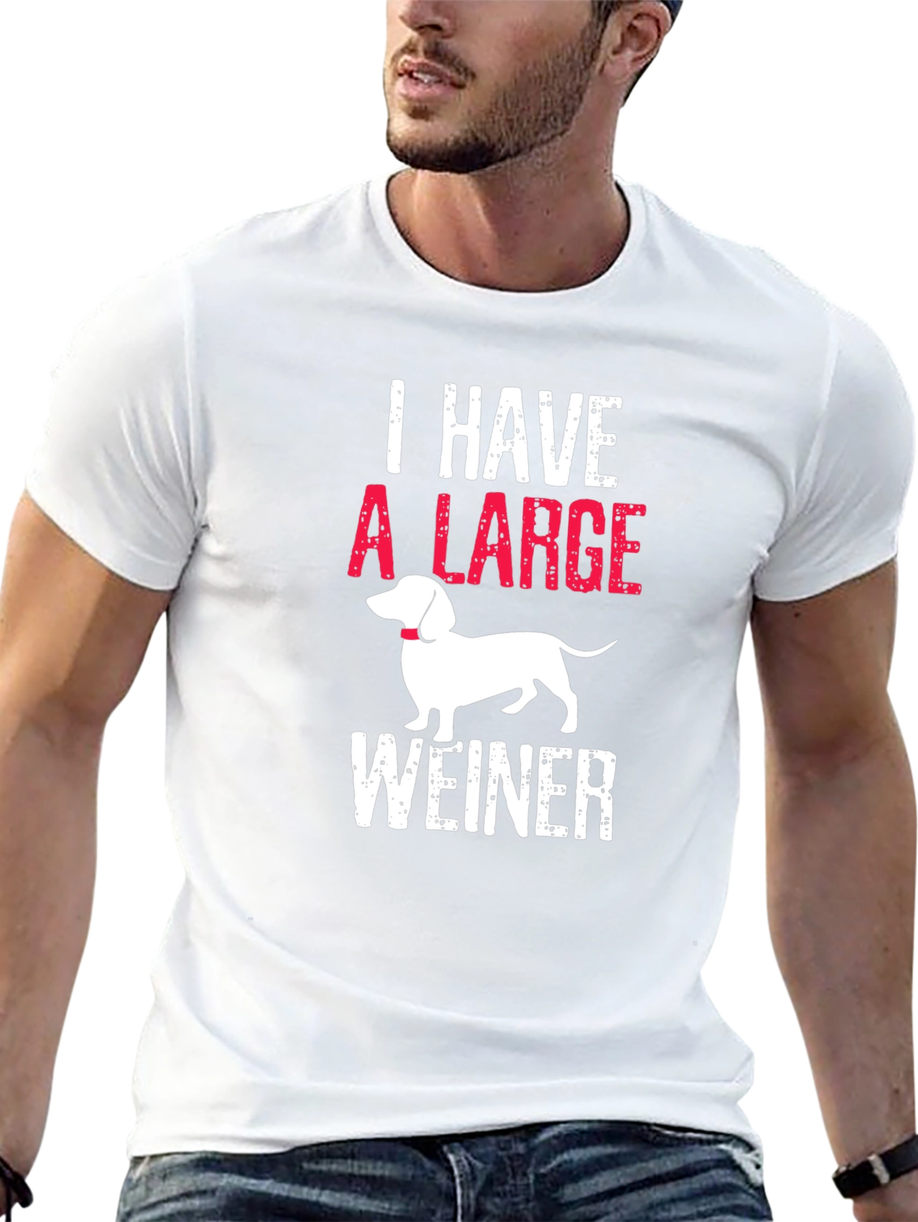 I Have A Large Weiner T-Shirt Dachshund - 13