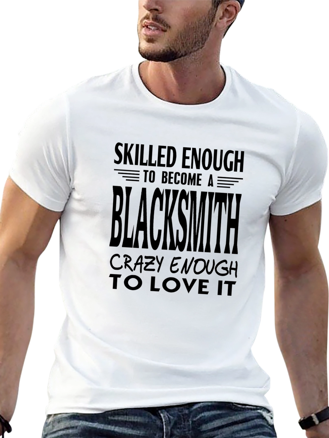 Black Skilled Blacksmith T-Shirt Funny Blacksmith Gift view 13