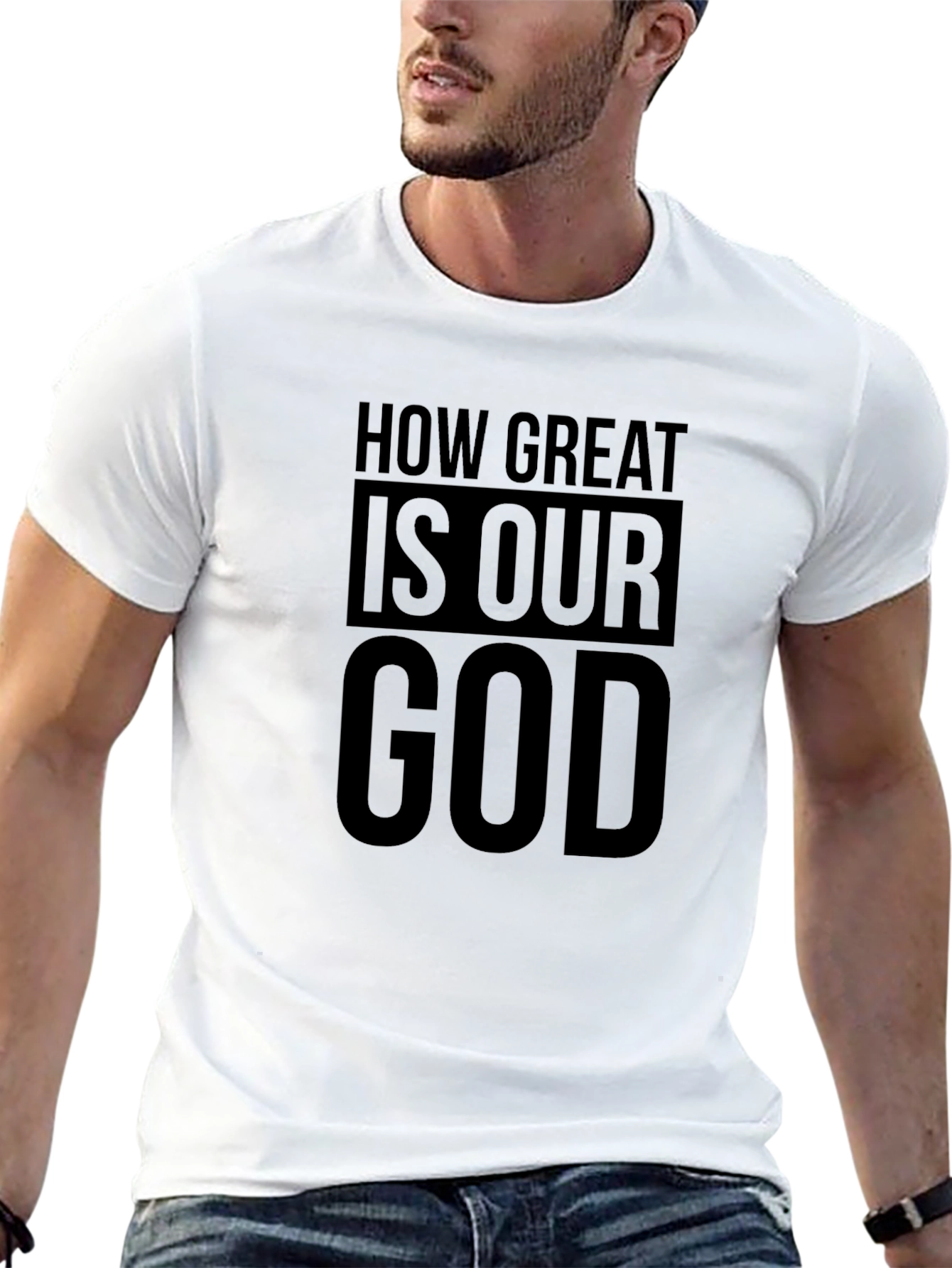 Black How Great Is Our God Graphic Tee view 13