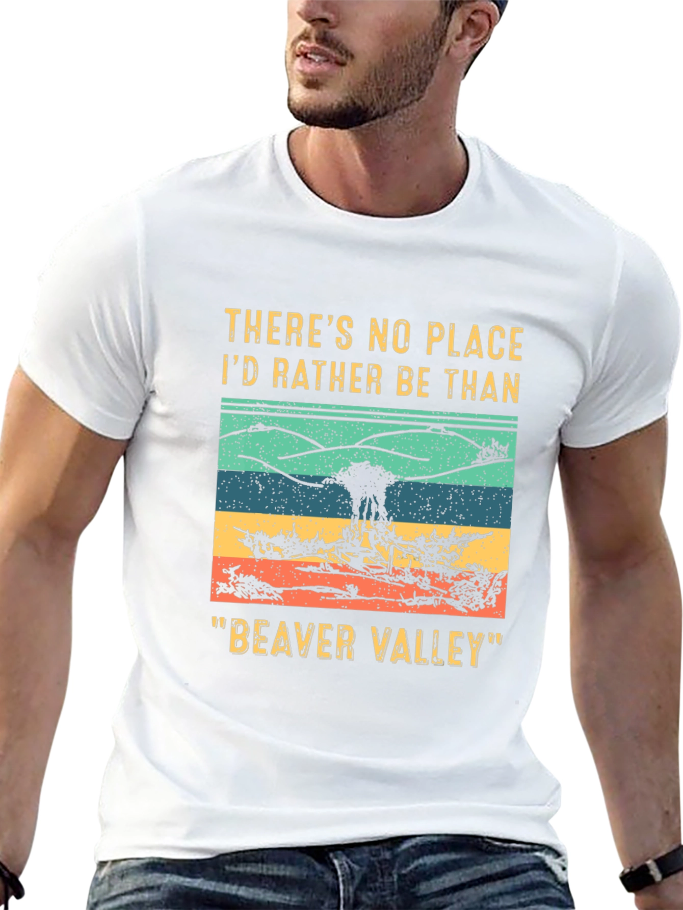 Black Beaver Valley Graphic Tee - Outdoor Adventure Shirt view 13