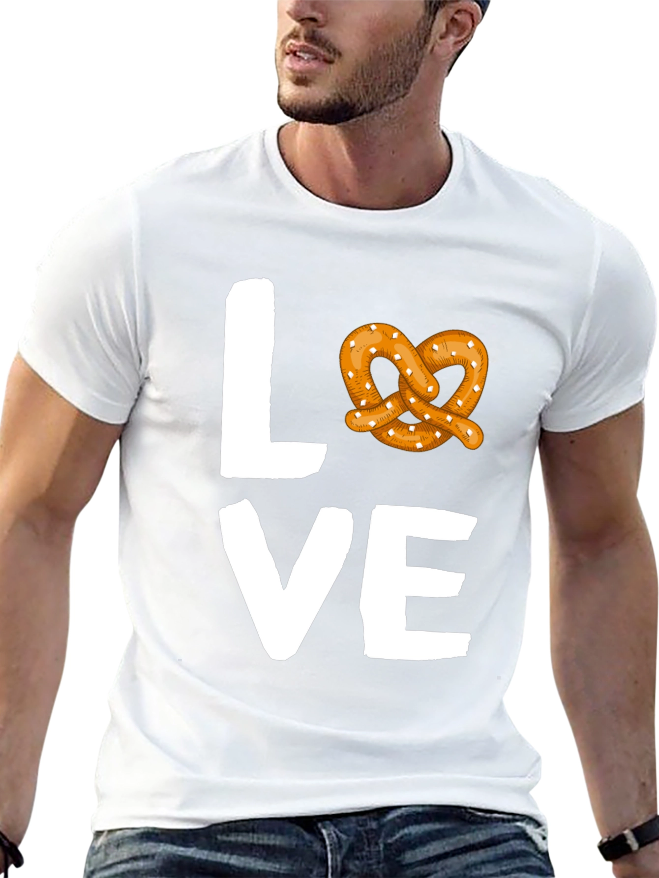 Black Love Pretzel Graphic Tee - Soft Cotton Blend view 13