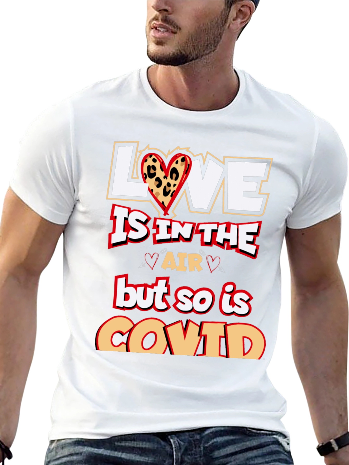 Black Love is in the Air COVID T-Shirt view 13