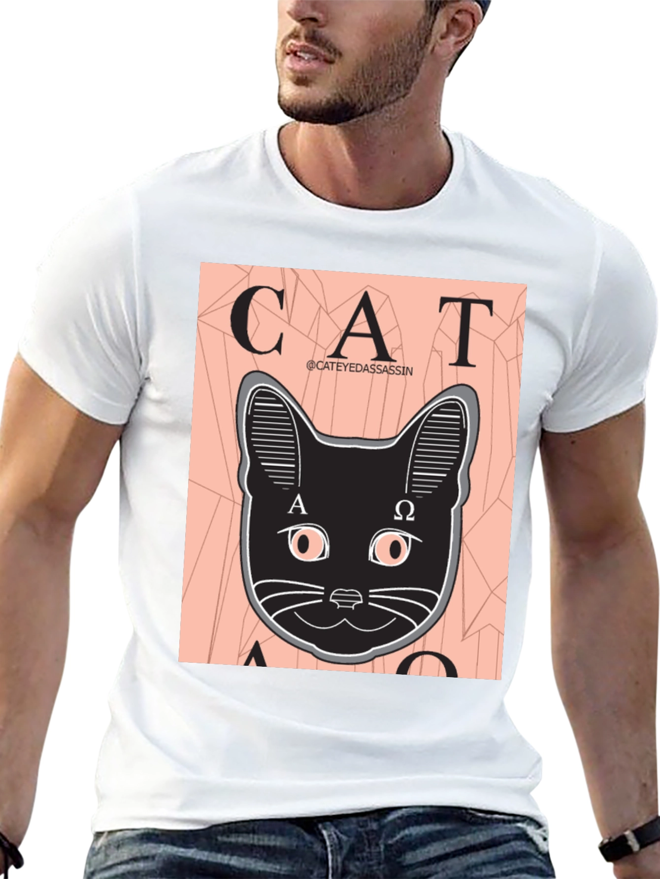Black Cat Assassin Graphic Tee - Black T-Shirt view 13