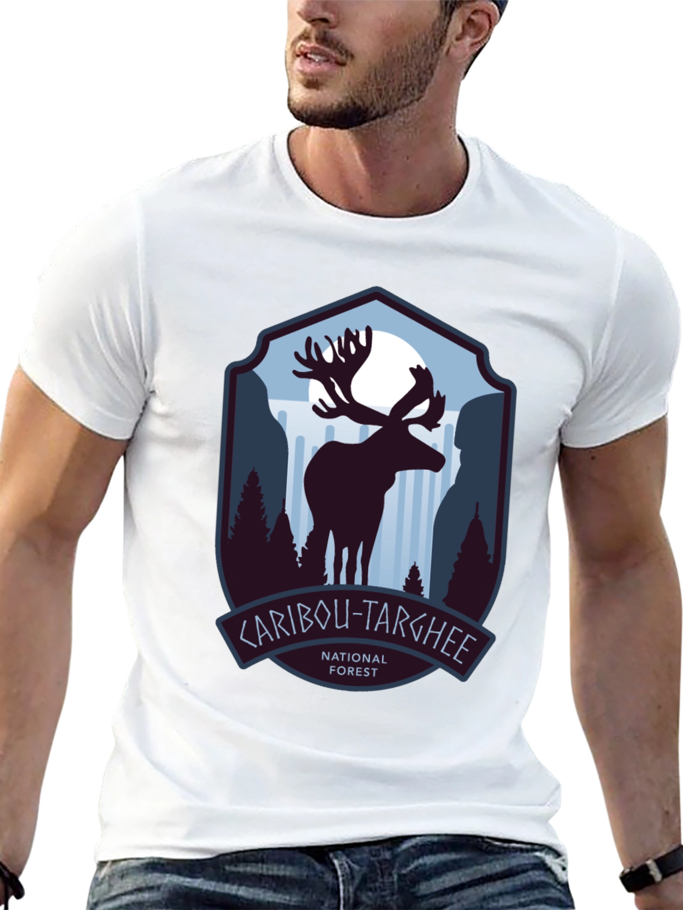 Black Caribou-Targhee National Forest T-Shirt view 13