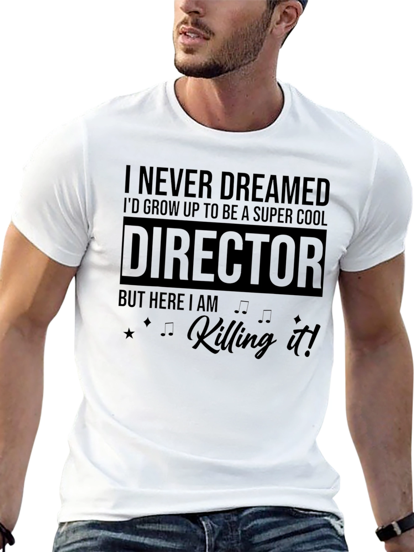 Black Super Cool Director T-Shirt view 13