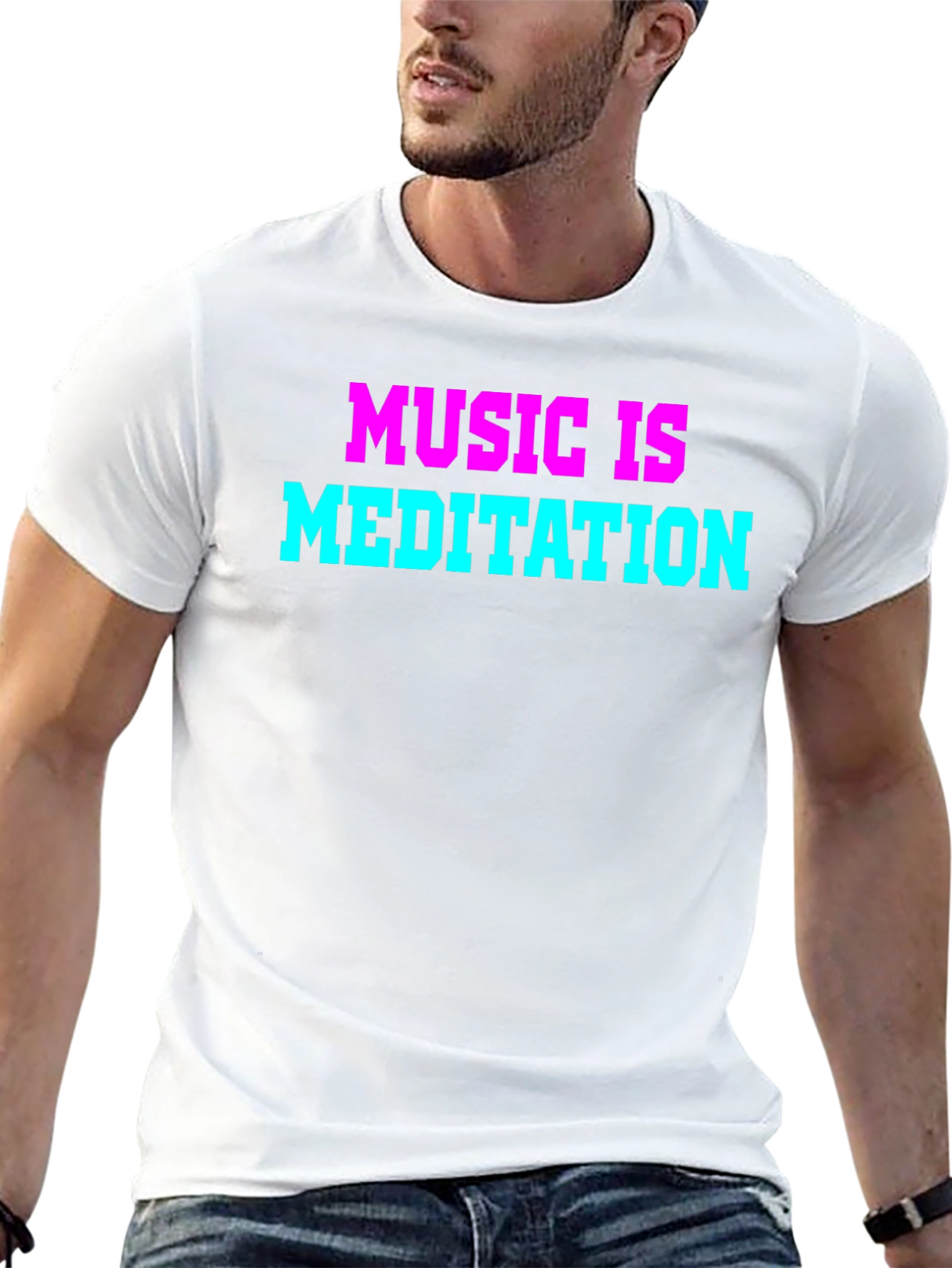 Black Music is Meditation T-Shirt - Black view 13