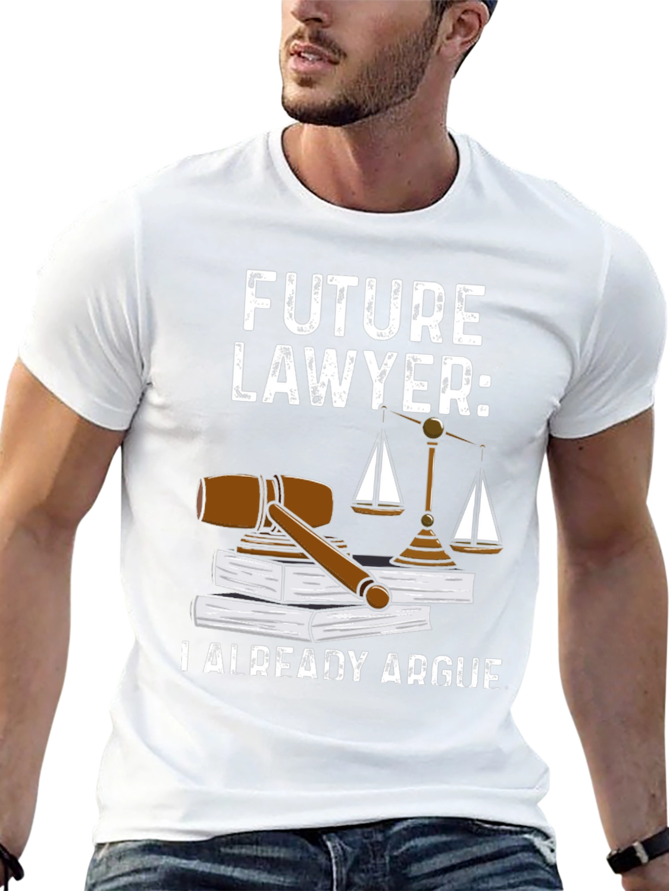 Black Future Lawyer T-Shirt - Law School Gift view 13