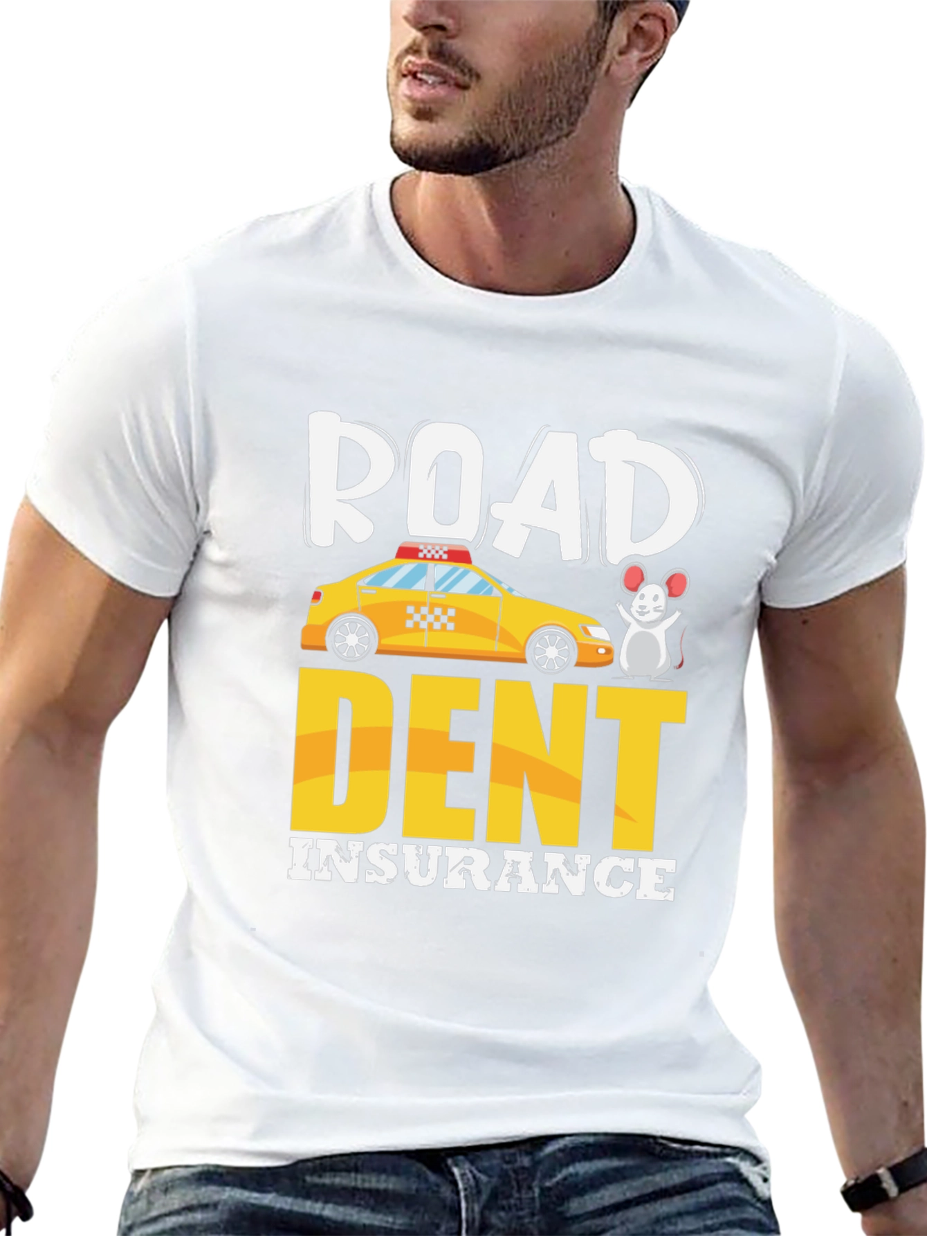 Black Road Dent Insurance T-Shirt view 13
