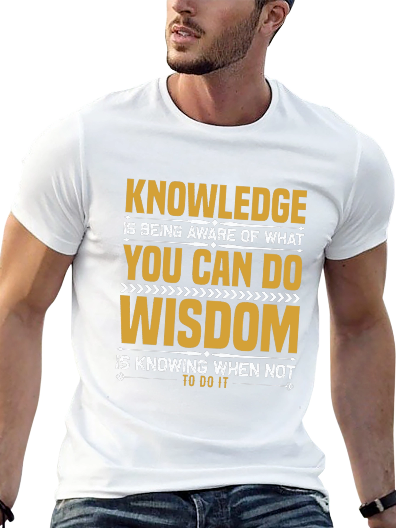 Black Knowledge Wisdom Graphic Tee view 13