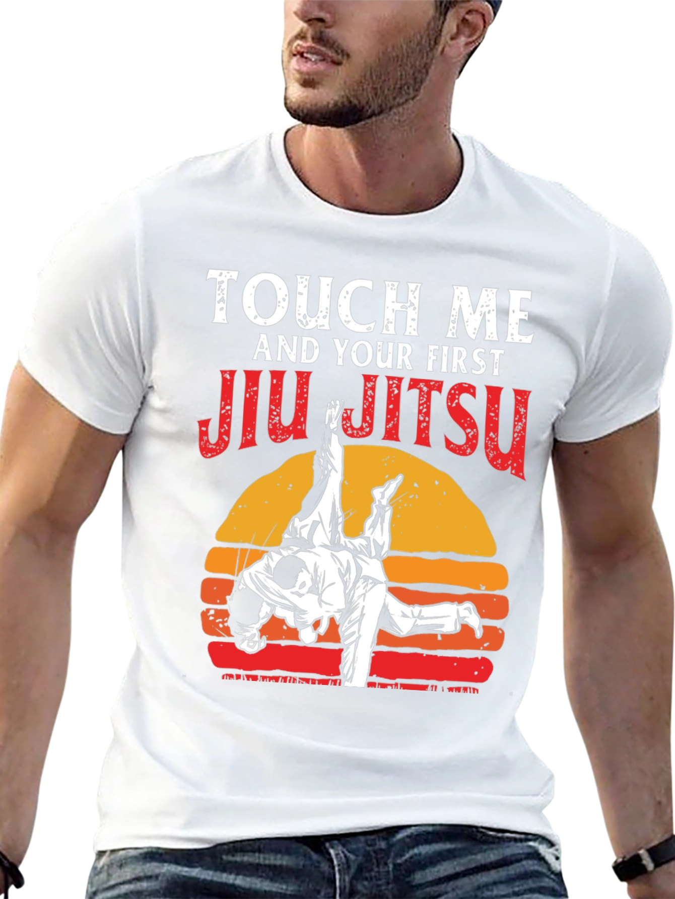 Black Touch Me Jiu Jitsu Graphic Tee view 13