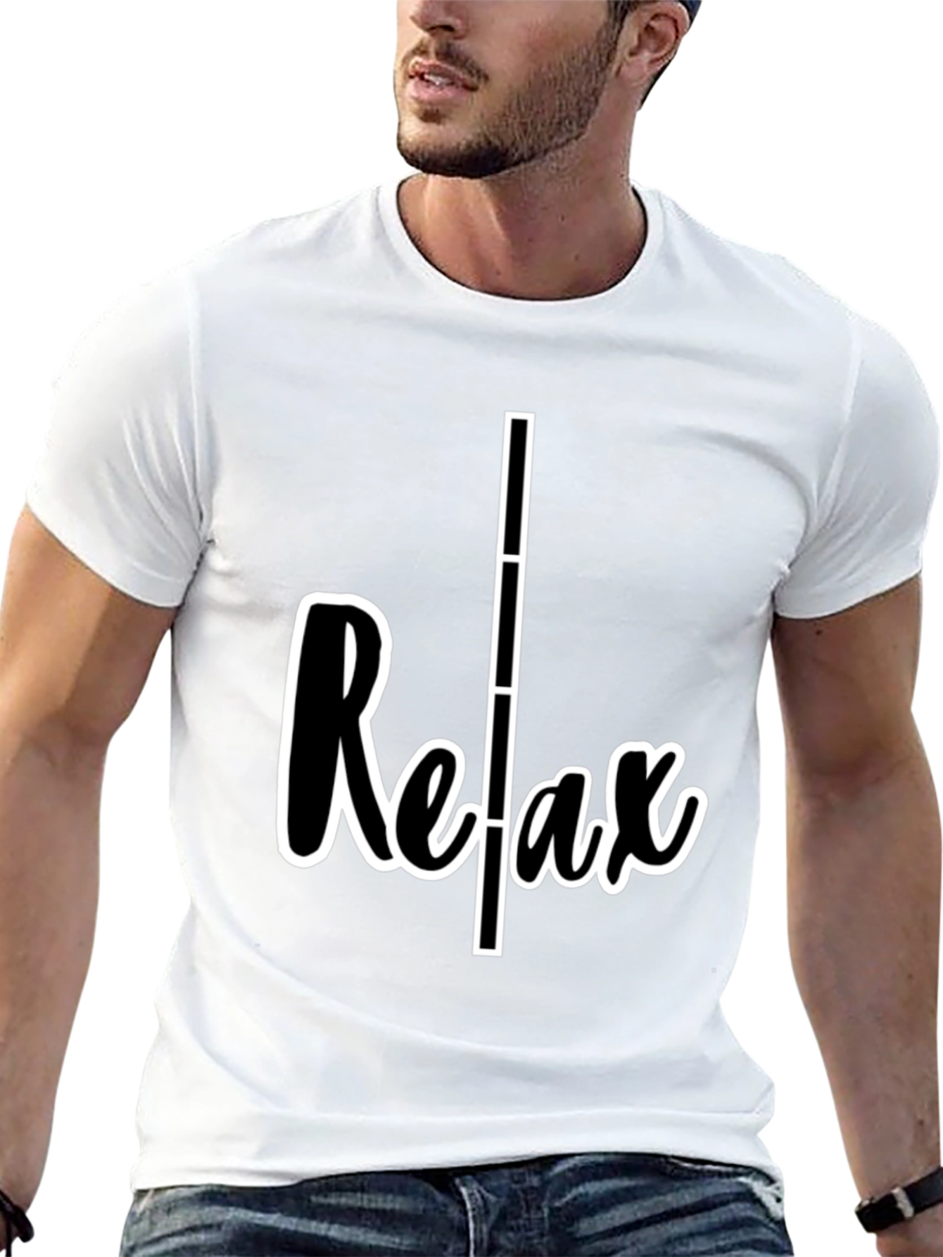 Black Relax Graphic T-Shirt - Casual Comfort view 13
