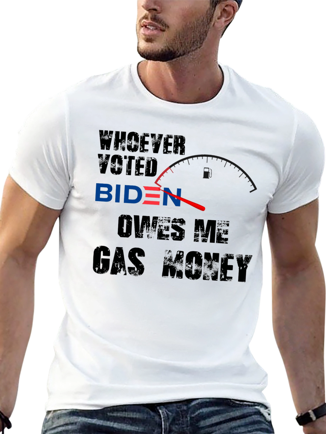 Black Biden Gas Money T-Shirt view 13