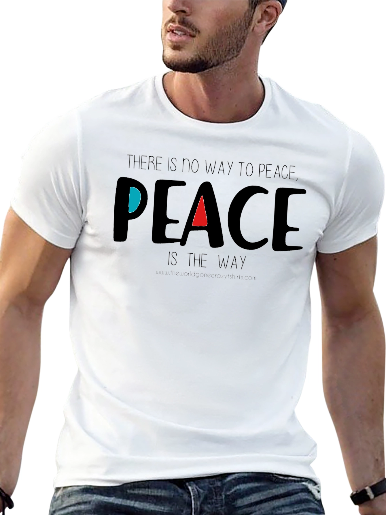 Black Peaceful Mind T-Shirt: Inspiring Graphic Tee view 13