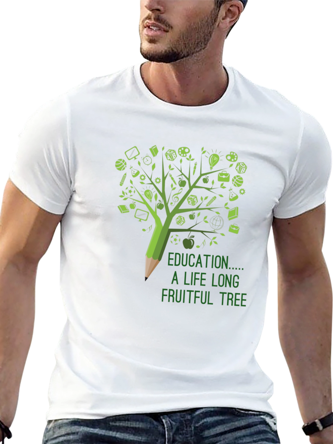 Black Education is a Lifelong Fruitful Tree T-Shirt view 13