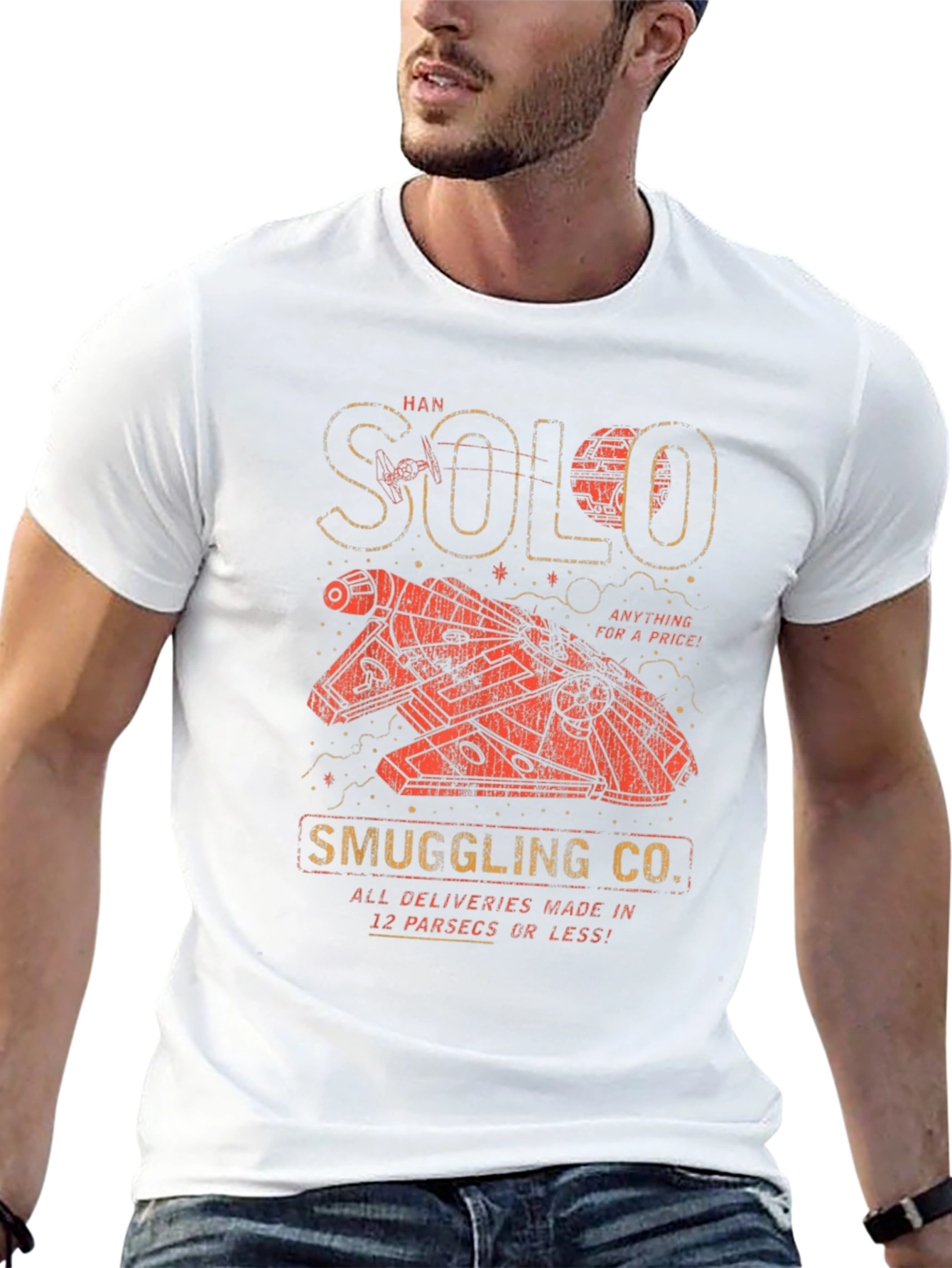 Black Han Solo Smuggling Co. T-Shirt view 13
