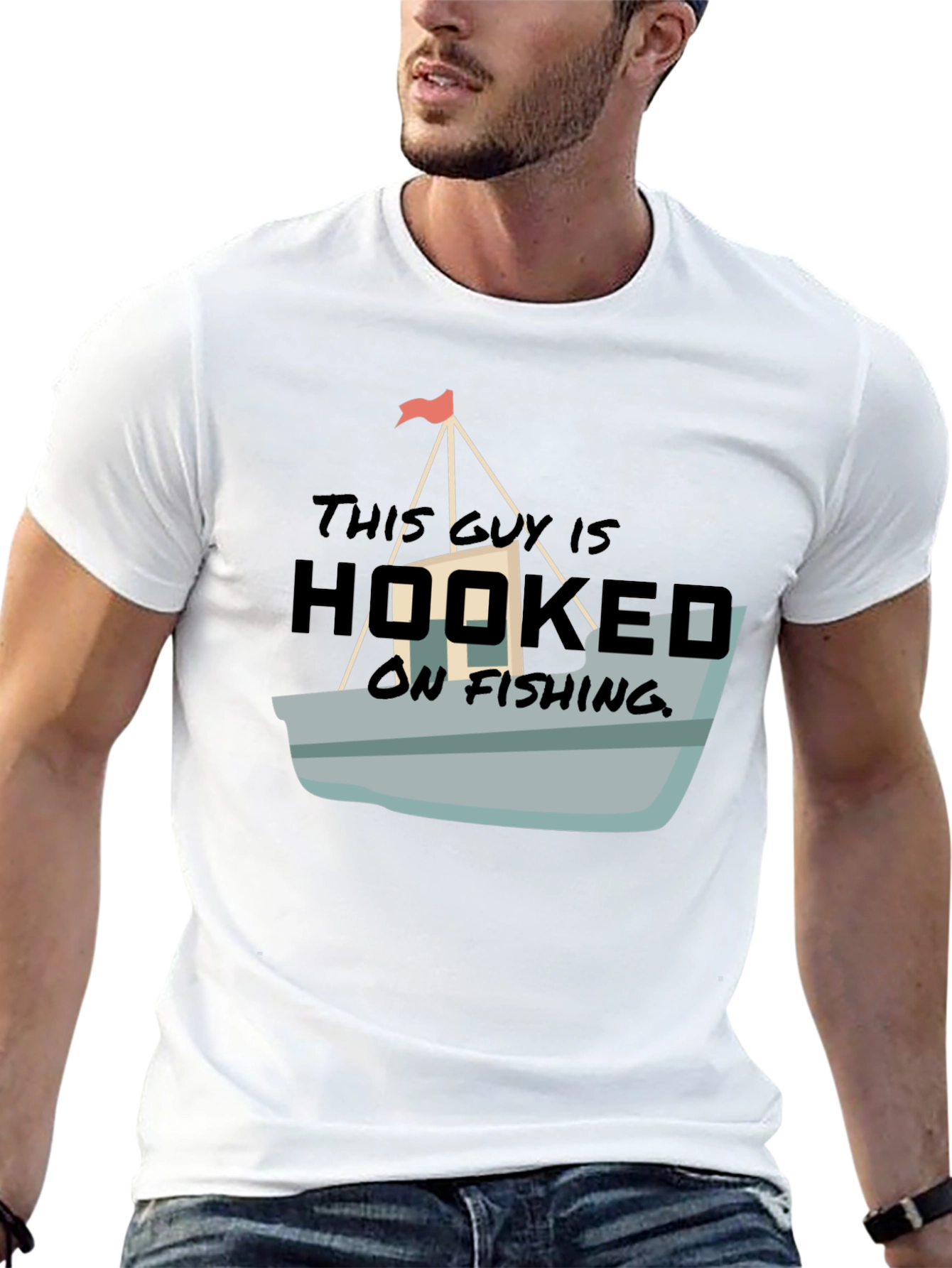 Hooked On Fishing Graphic T-Shirt - 13