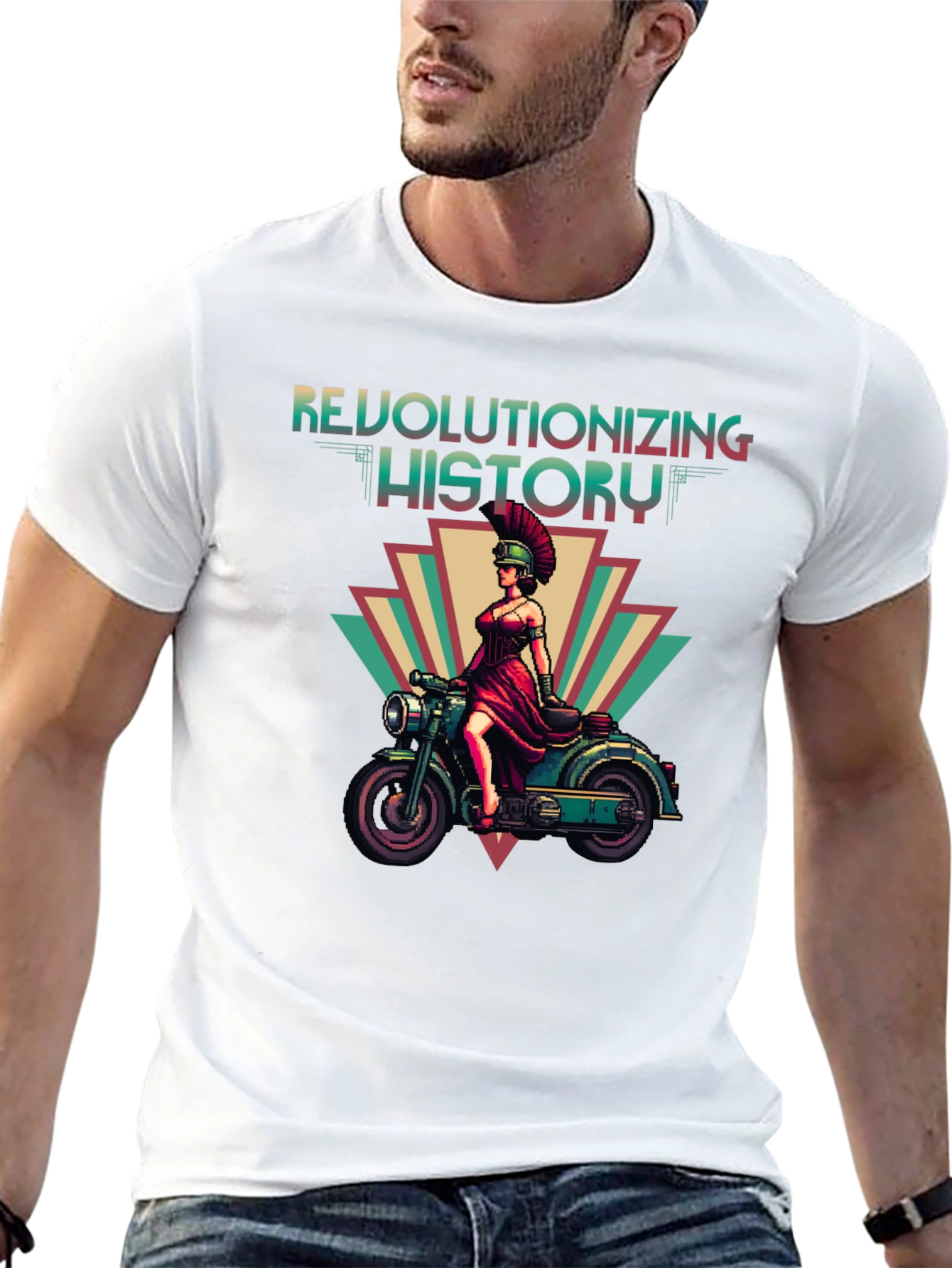 Black Revolutionizing History Graphic Tee view 13