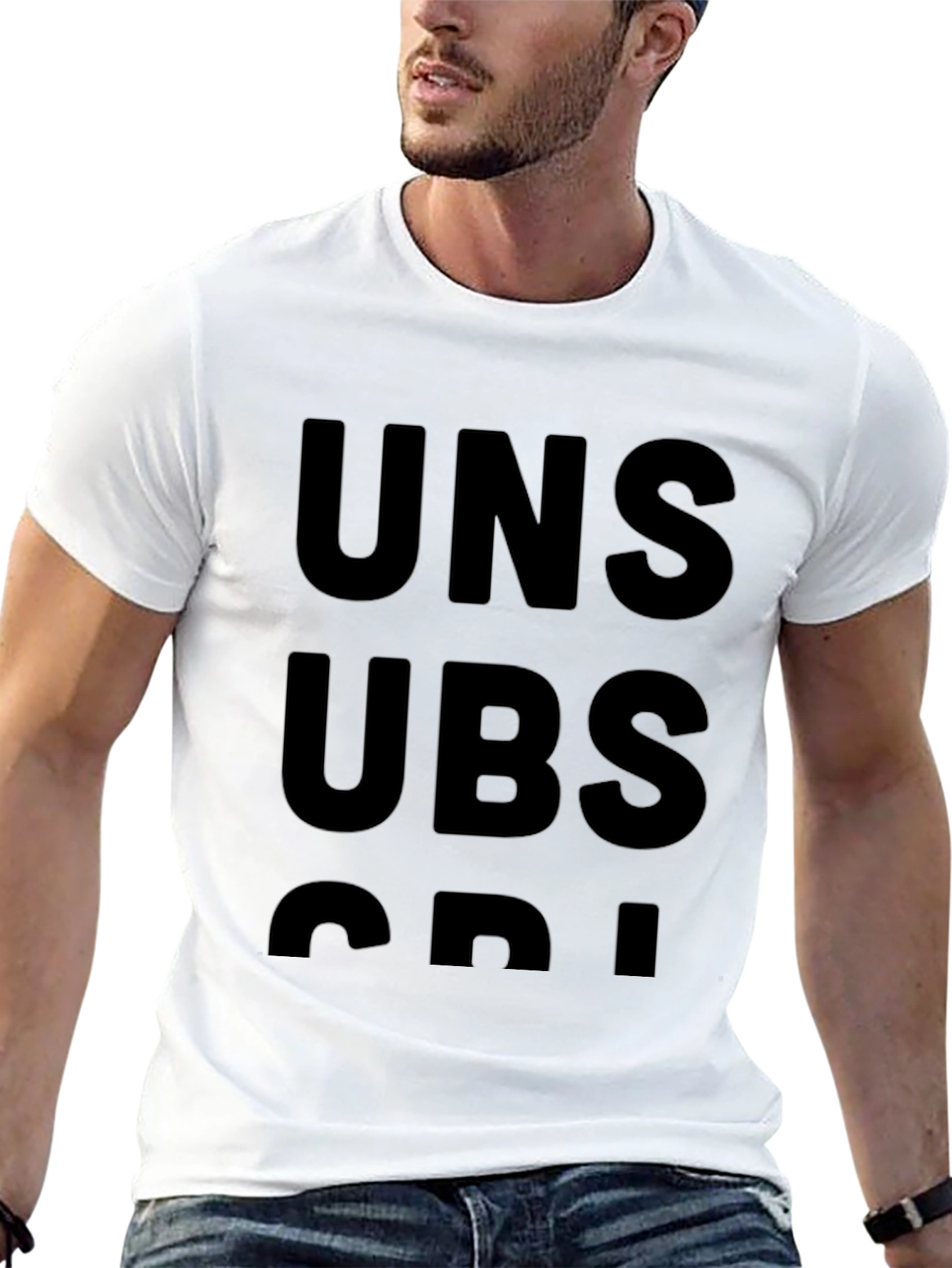 Black Unsubscribe Graphic T-Shirt view 13