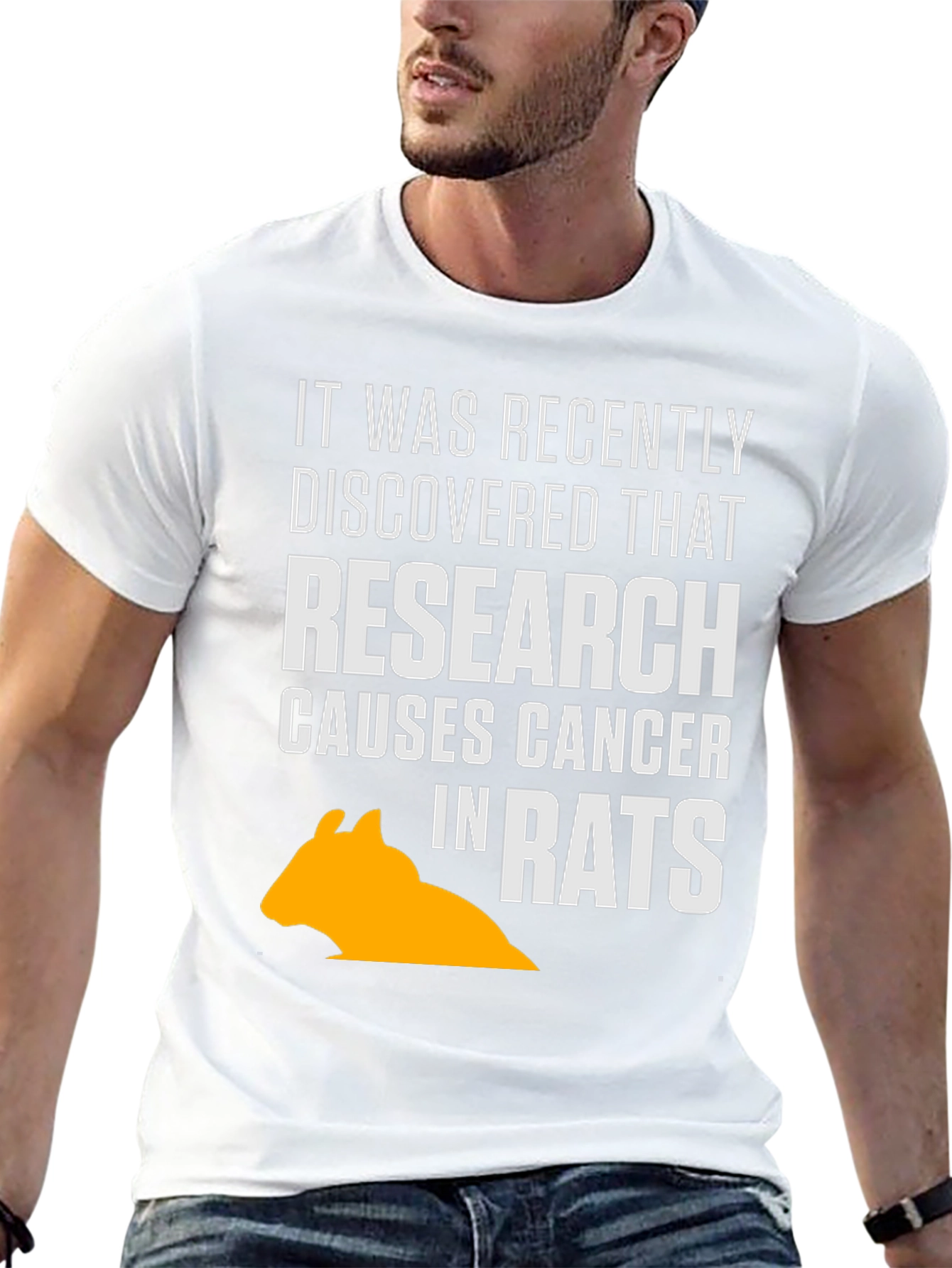 Black Research Causes Cancer in Rats T-Shirt view 13