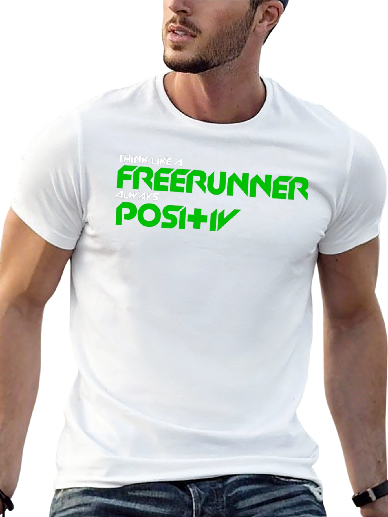 Black Freerunner Positive Mindset Black T-Shirt view 13