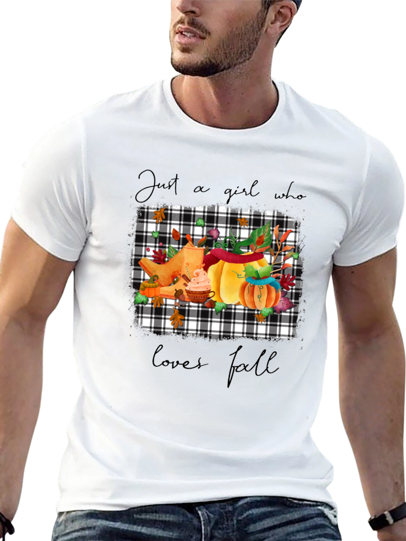 Black Fall Lover's Tee: Pumpkin Spice & Everything Nice view 13