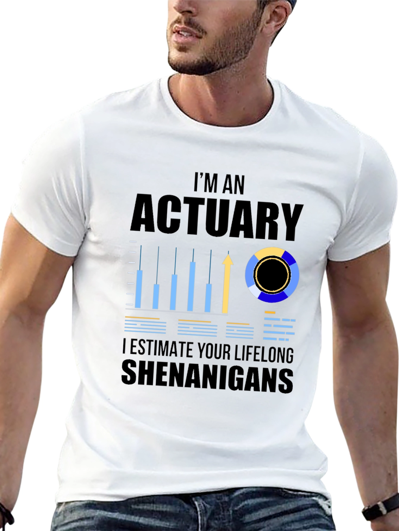 Black Actuary Shenanigans T-Shirt view 13
