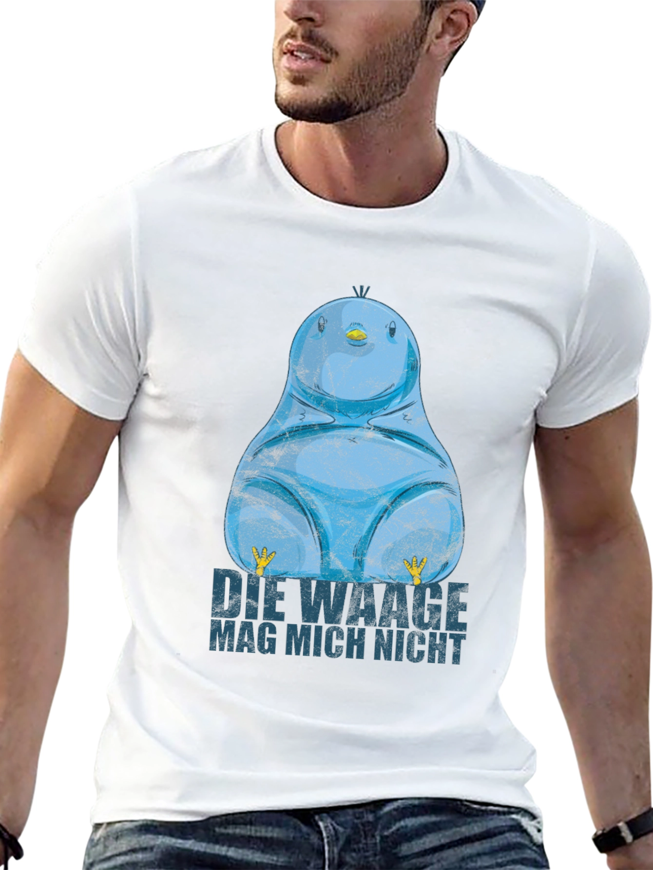 Black Funny Blue Bird T-Shirt - Die Waage Mag Mich Nicht view 13