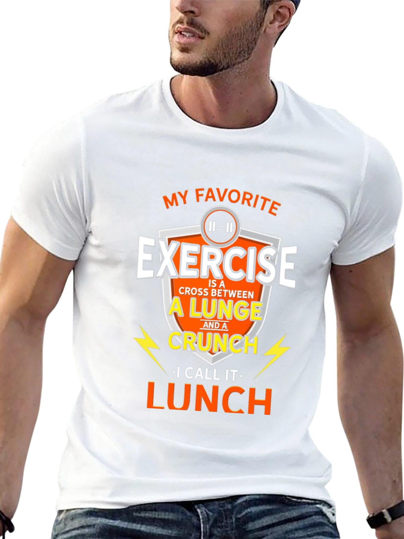 Black My Favorite Exercise T-Shirt - Funny Workout Tee view 13