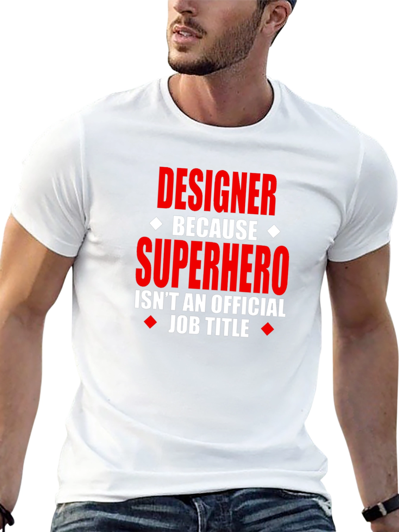 Black Designer Superhero Graphic Novelty T-Shirt view 13