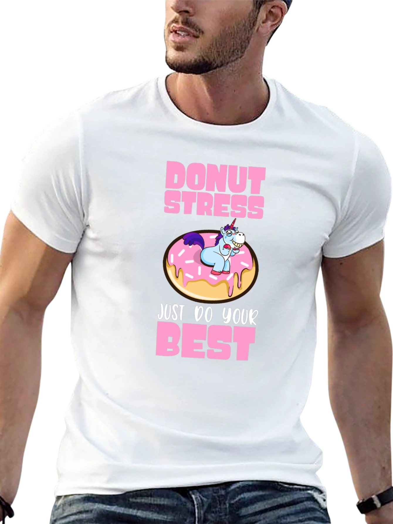 Black Donut Stress T-Shirt view 13