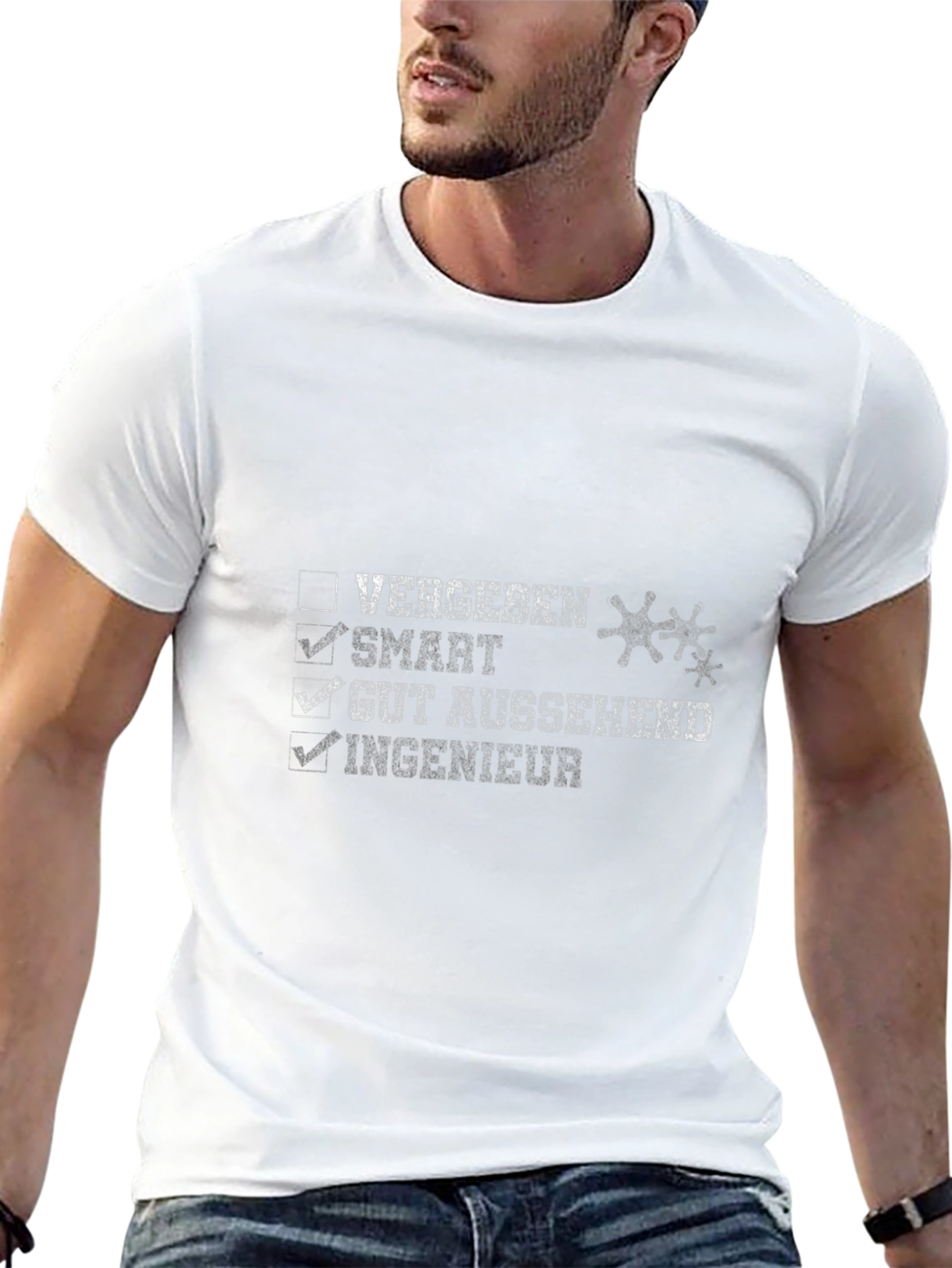 Black Engineer Humor T-Shirt - Smart Good Looking Taken view 13