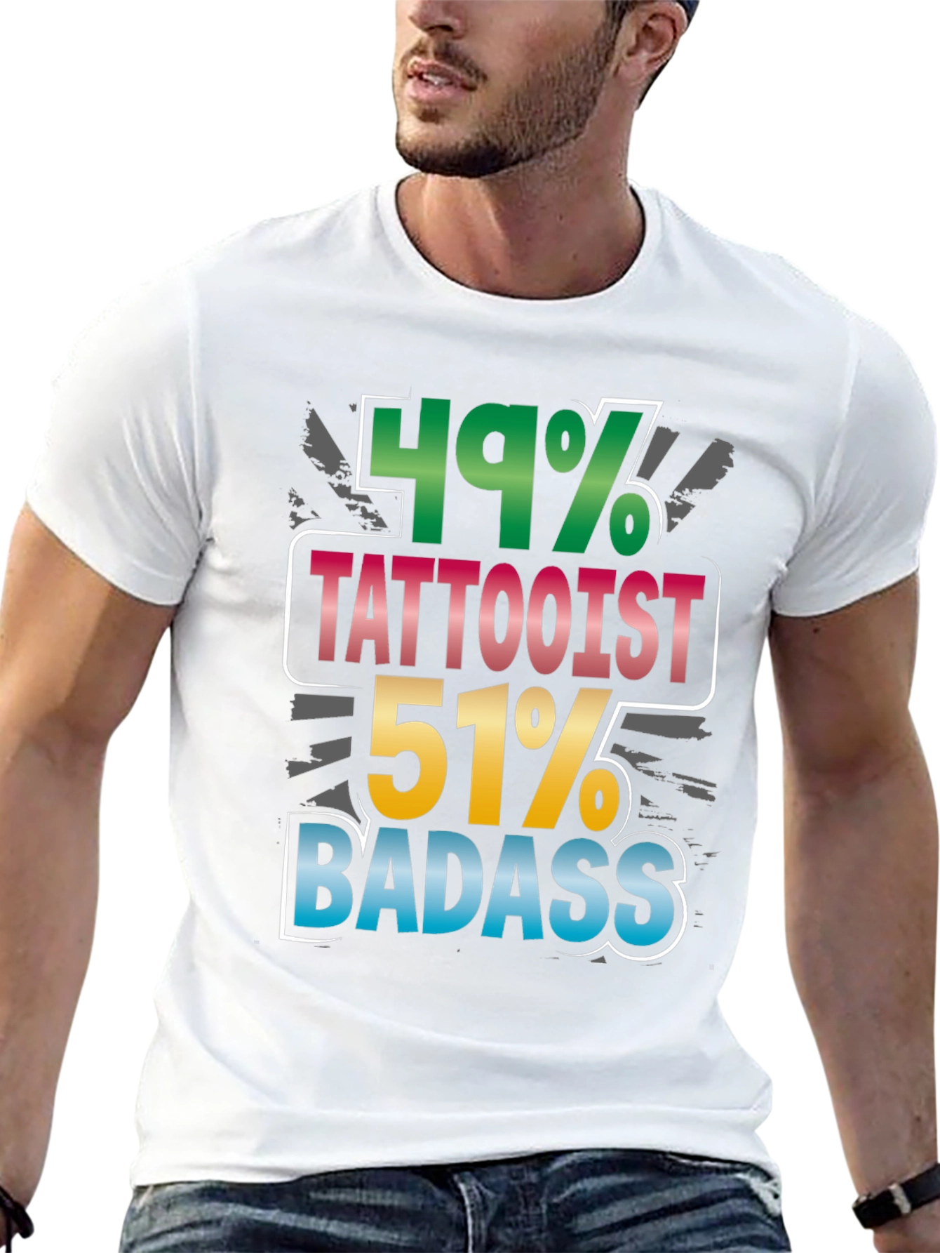 Black Funny Tattoo Artist Badass Graphic Tee view 13