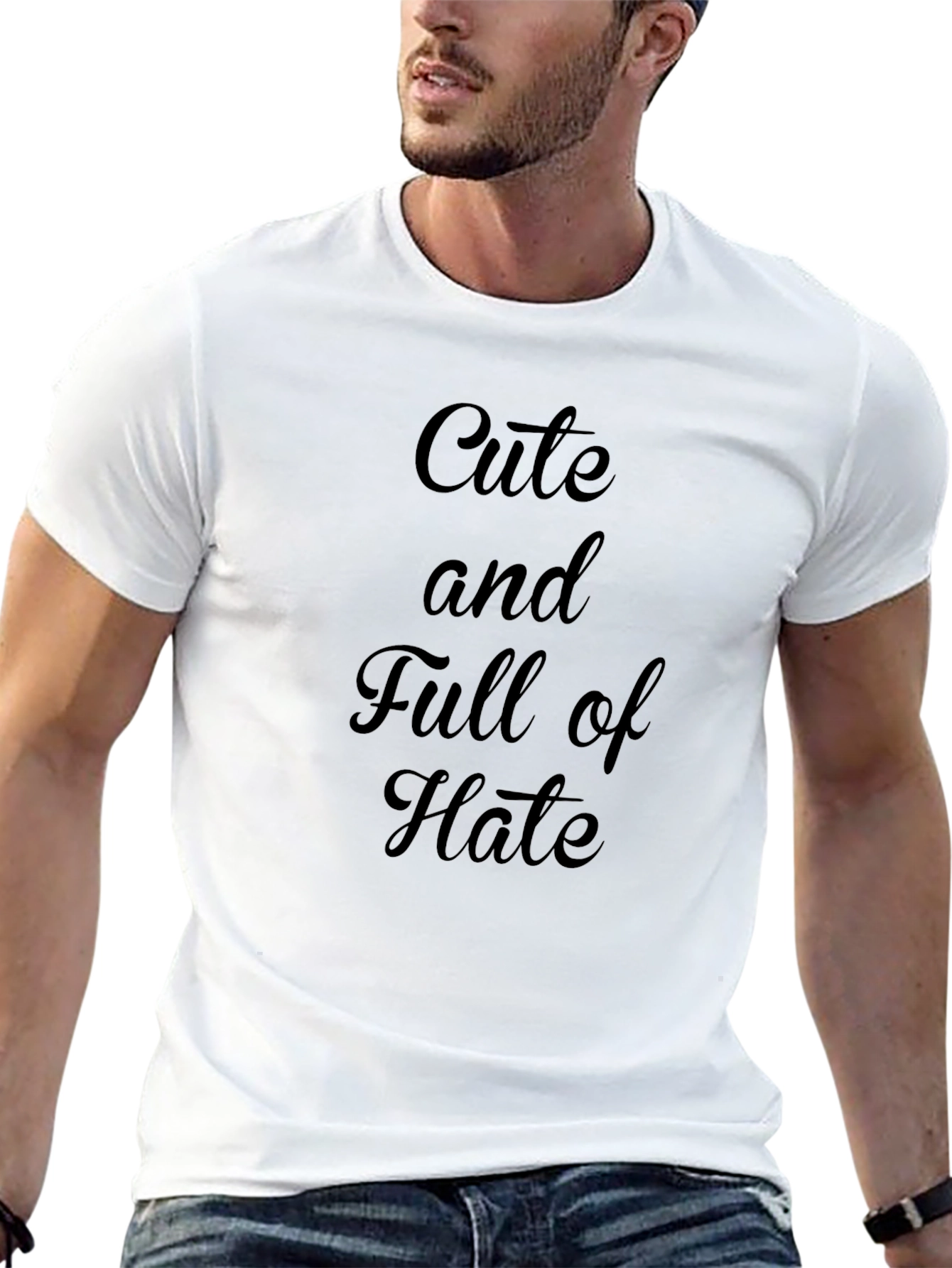 Black Cute and Full of Hate - Graphic Tee view 13