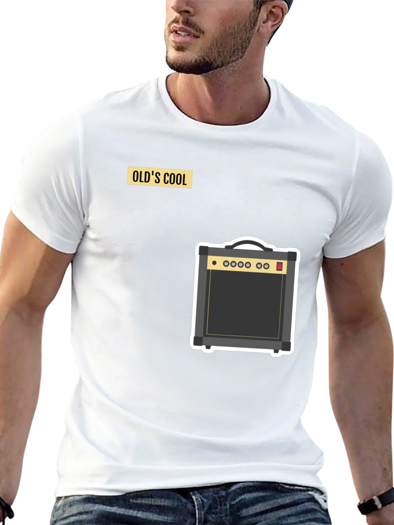 Black Old's Cool Amplifier Graphic Tee view 13