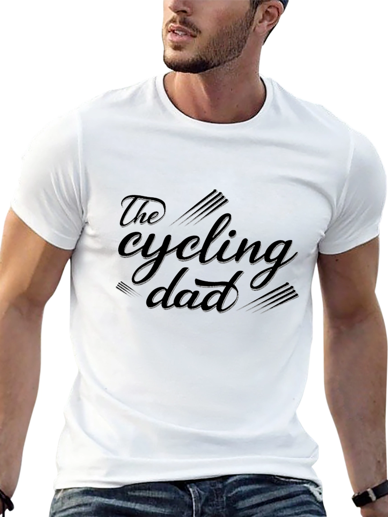 Black The Cycling Dad T-Shirt -  Stylish Gift for Cyclists view 13