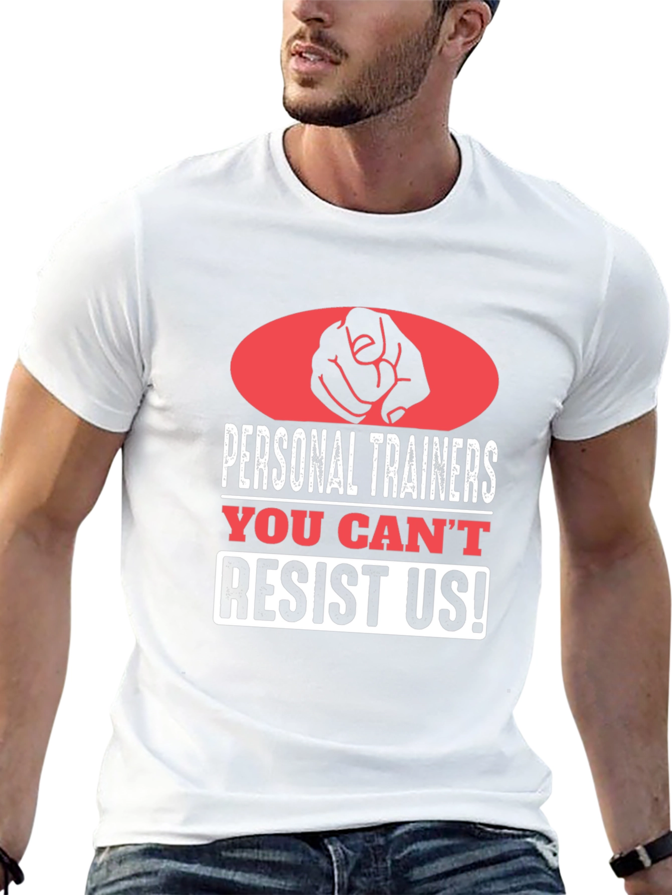 Black Personal Trainers Graphic Tee - You Can't Resist Us! view 13