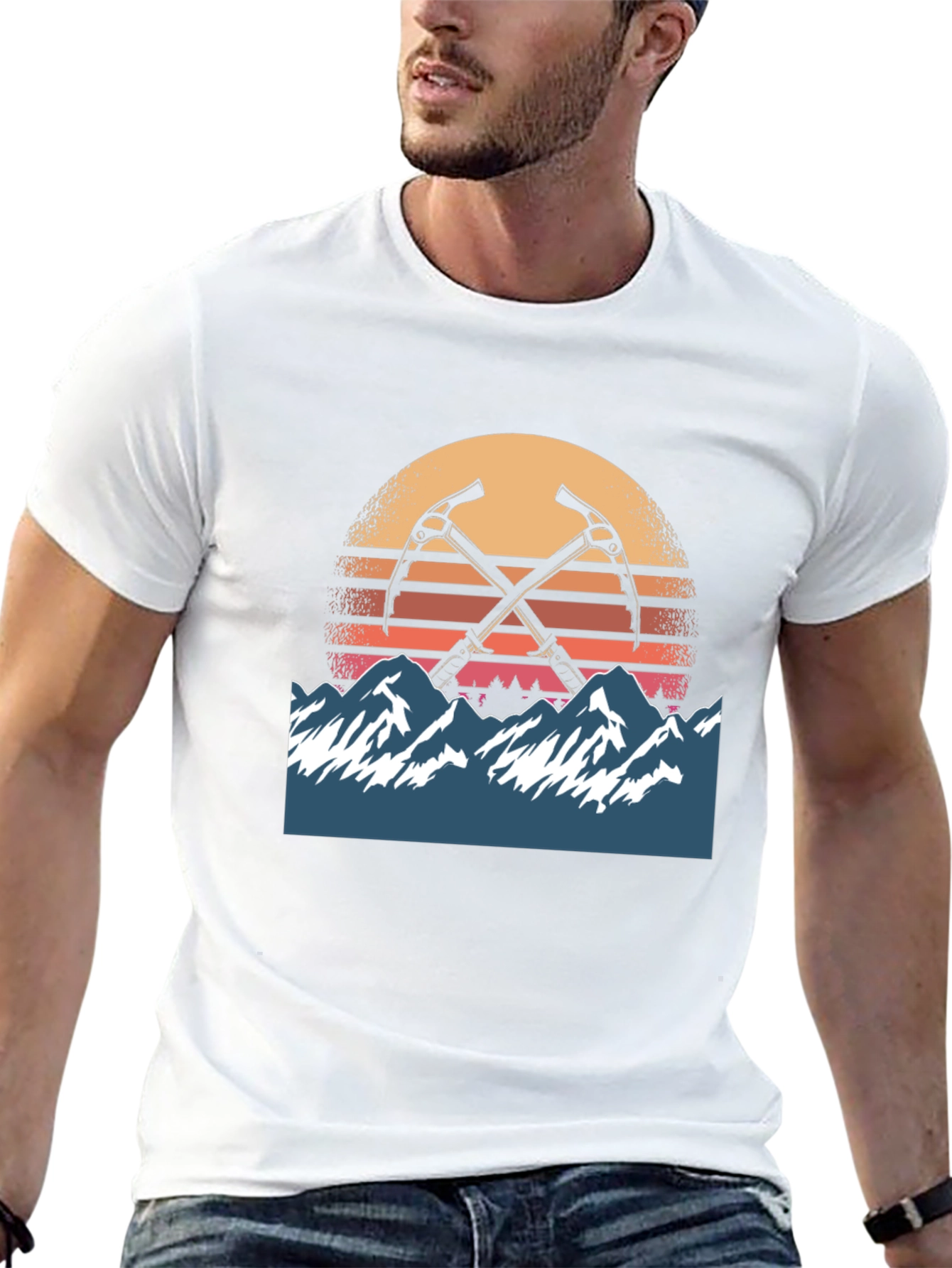 Black Mountain Sunset Climber Tee - Adventure Awaits view 13