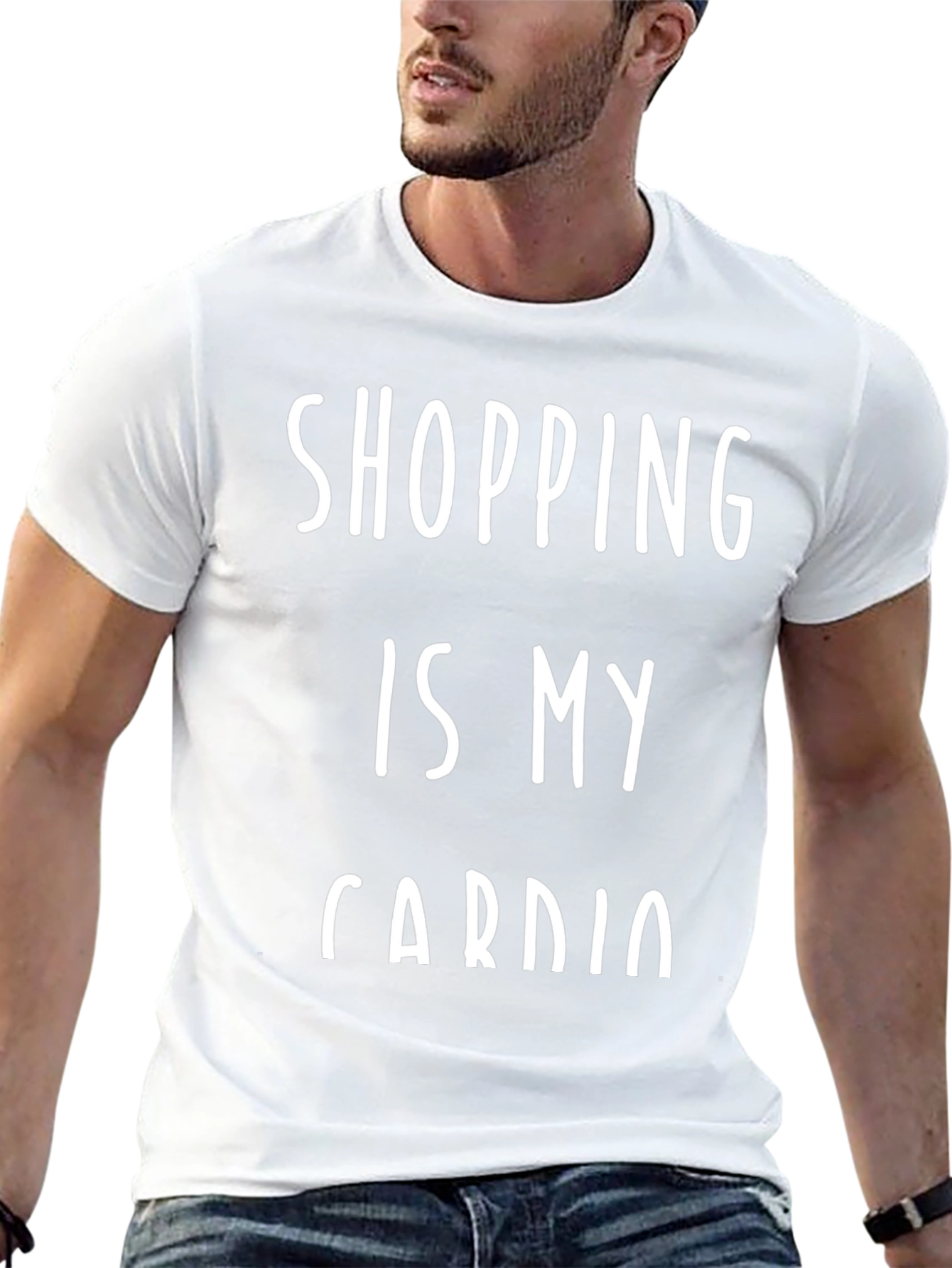Black Shopping Is My Cardio Graphic Tee view 13