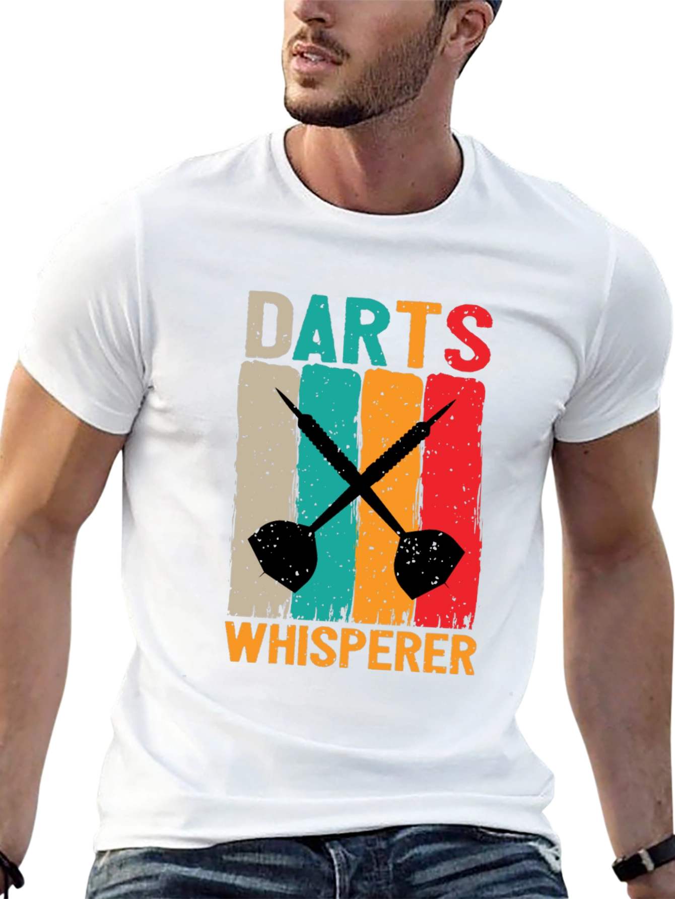Black Darts Whisperer Graphic T-Shirt view 13