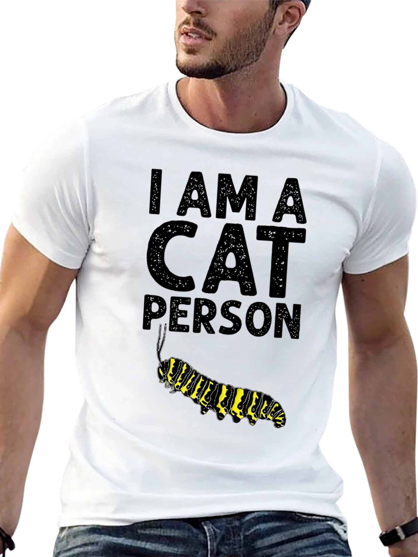 Black I Am A Cat Person T-Shirt - Novelty Graphic Tee view 13
