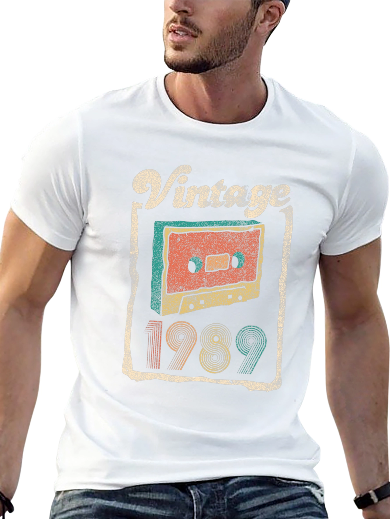 Black Vintage 1989 Cassette Tape T-Shirt view 13