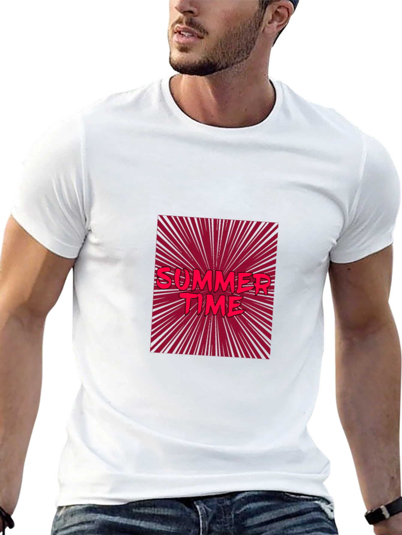 Black Summer Time Graphic Tee - Bold & Stylish view 13