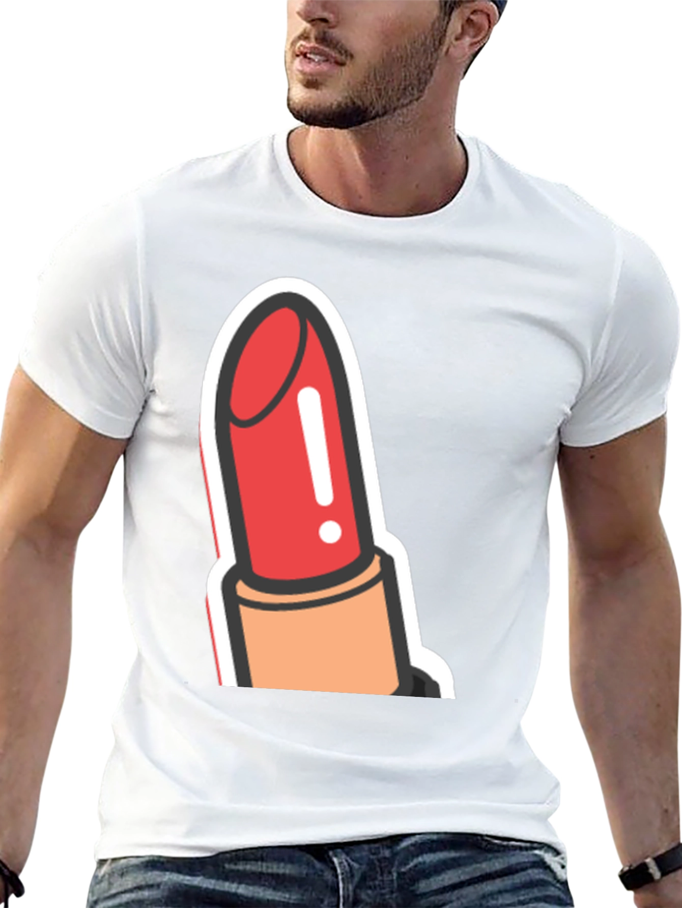 Black Lipstick Graphic Tee - Bold & Stylish view 13