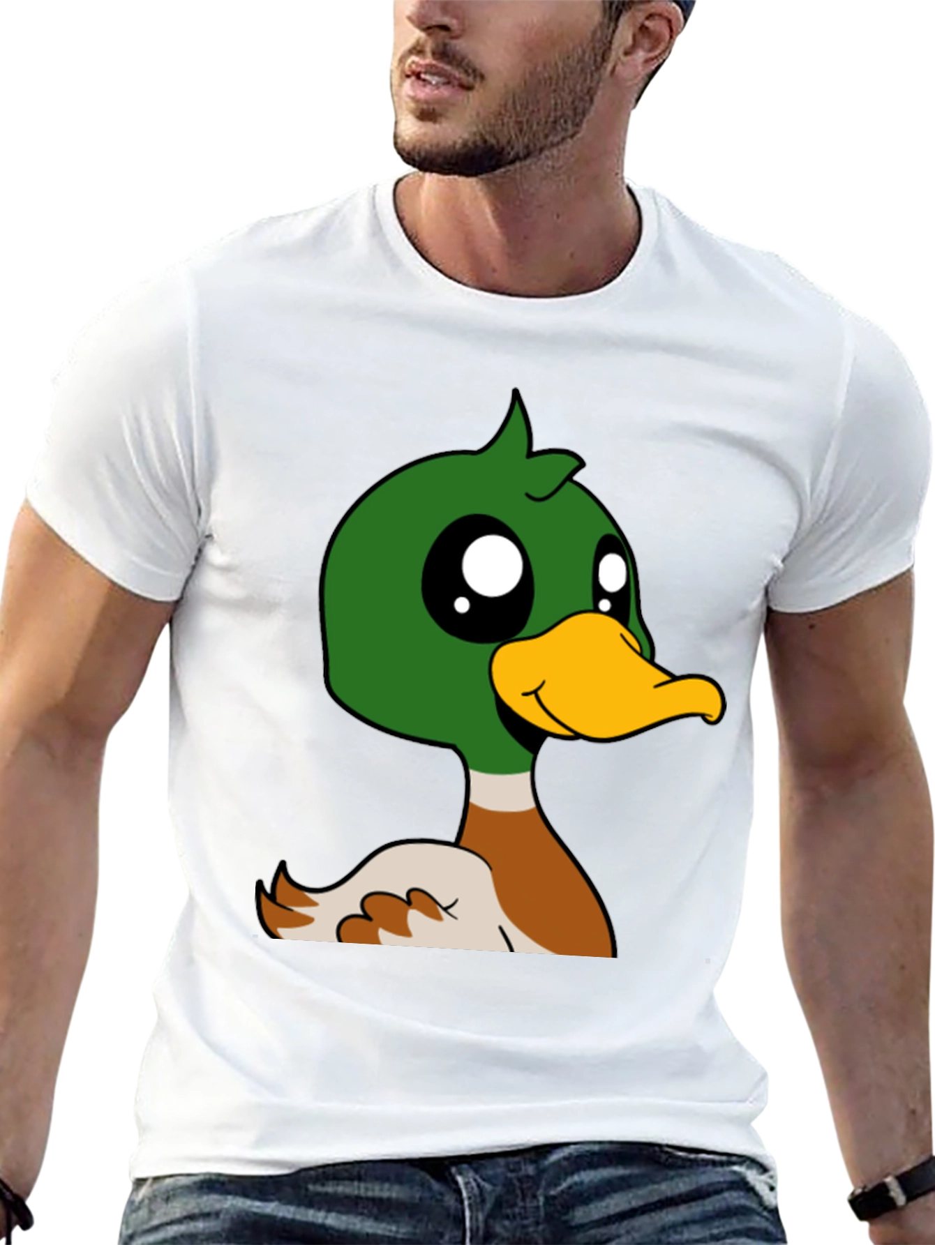 Black Duck Cartoon Graphic Black T-Shirt view 13