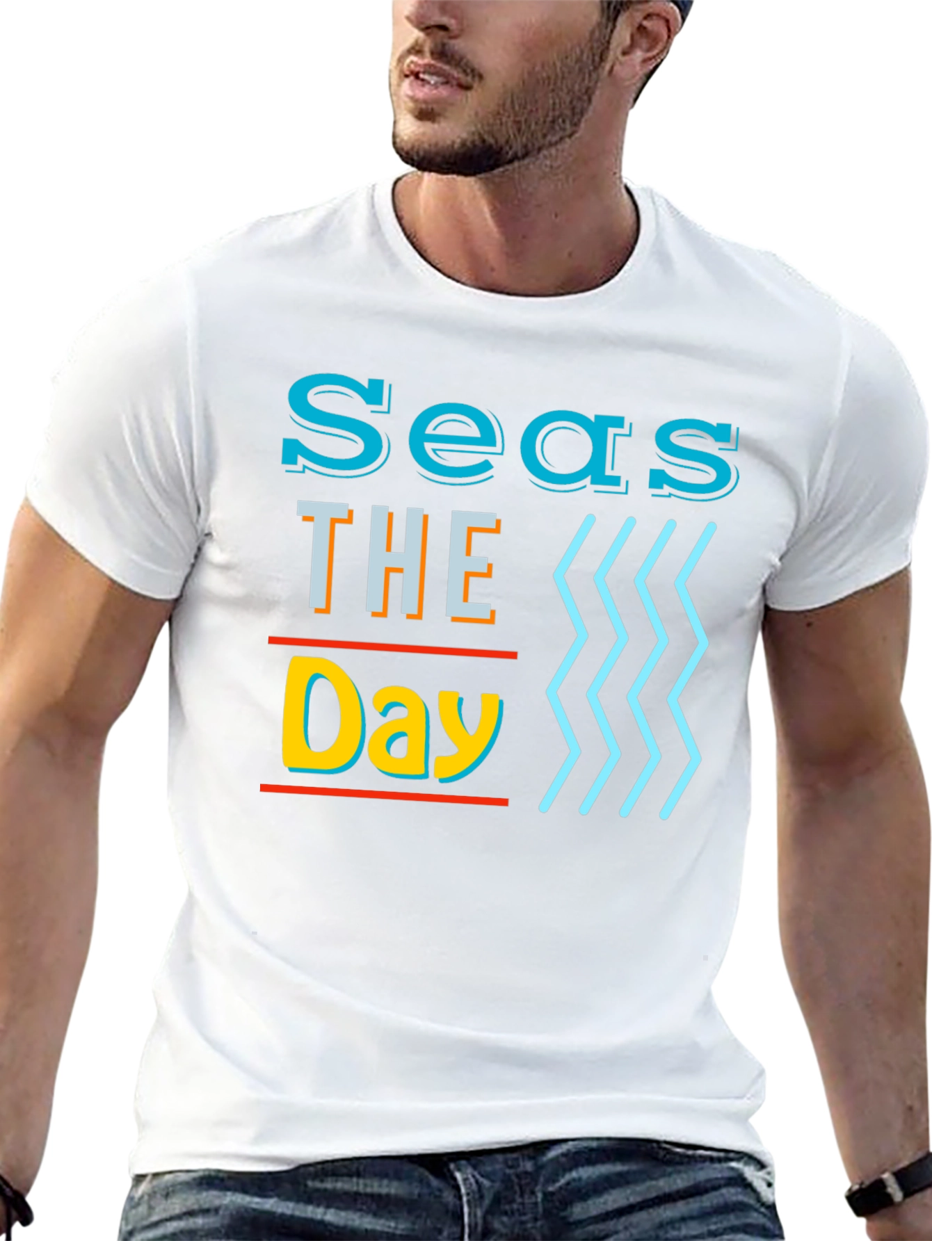 Seas The Day Graphic T-Shirt - 13