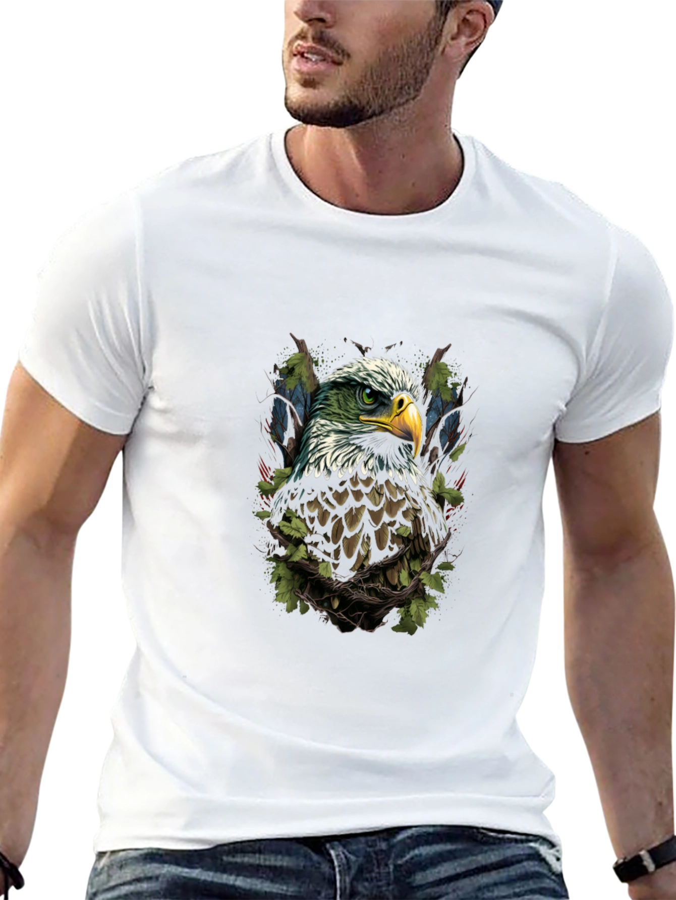 Black Eagle Graphic Print Tee view 13