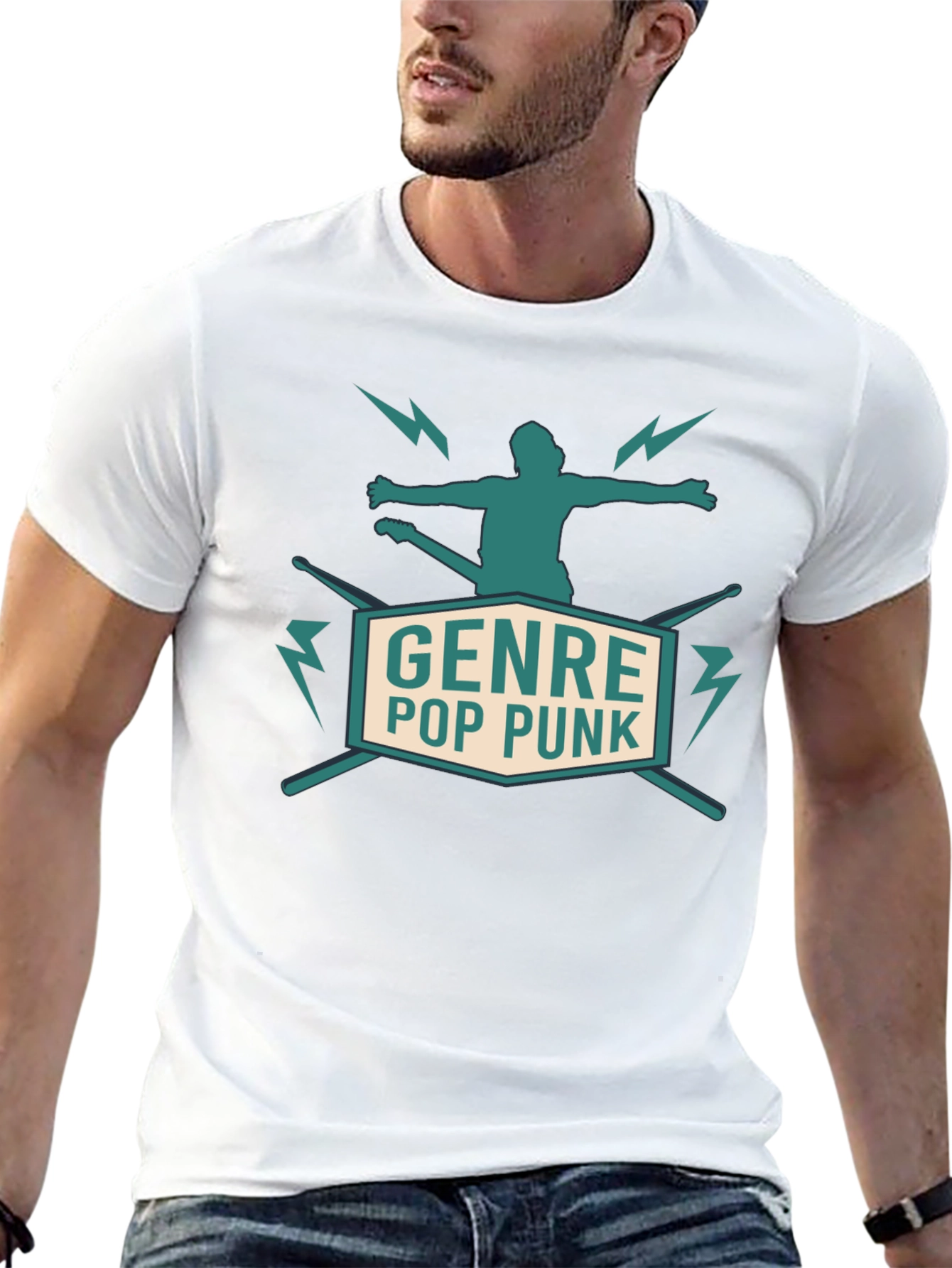 Black Genre Pop Punk Graphic Tee view 13