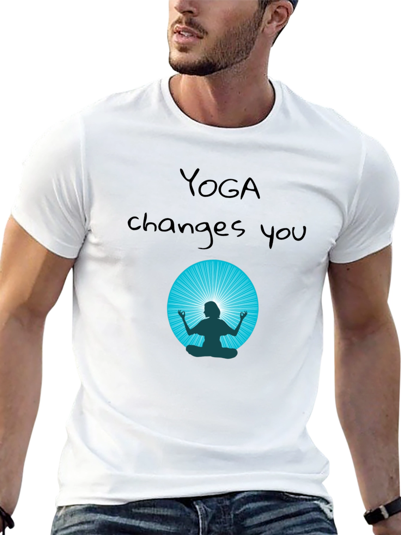 Black Yoga Changes You Graphic T-Shirt view 13