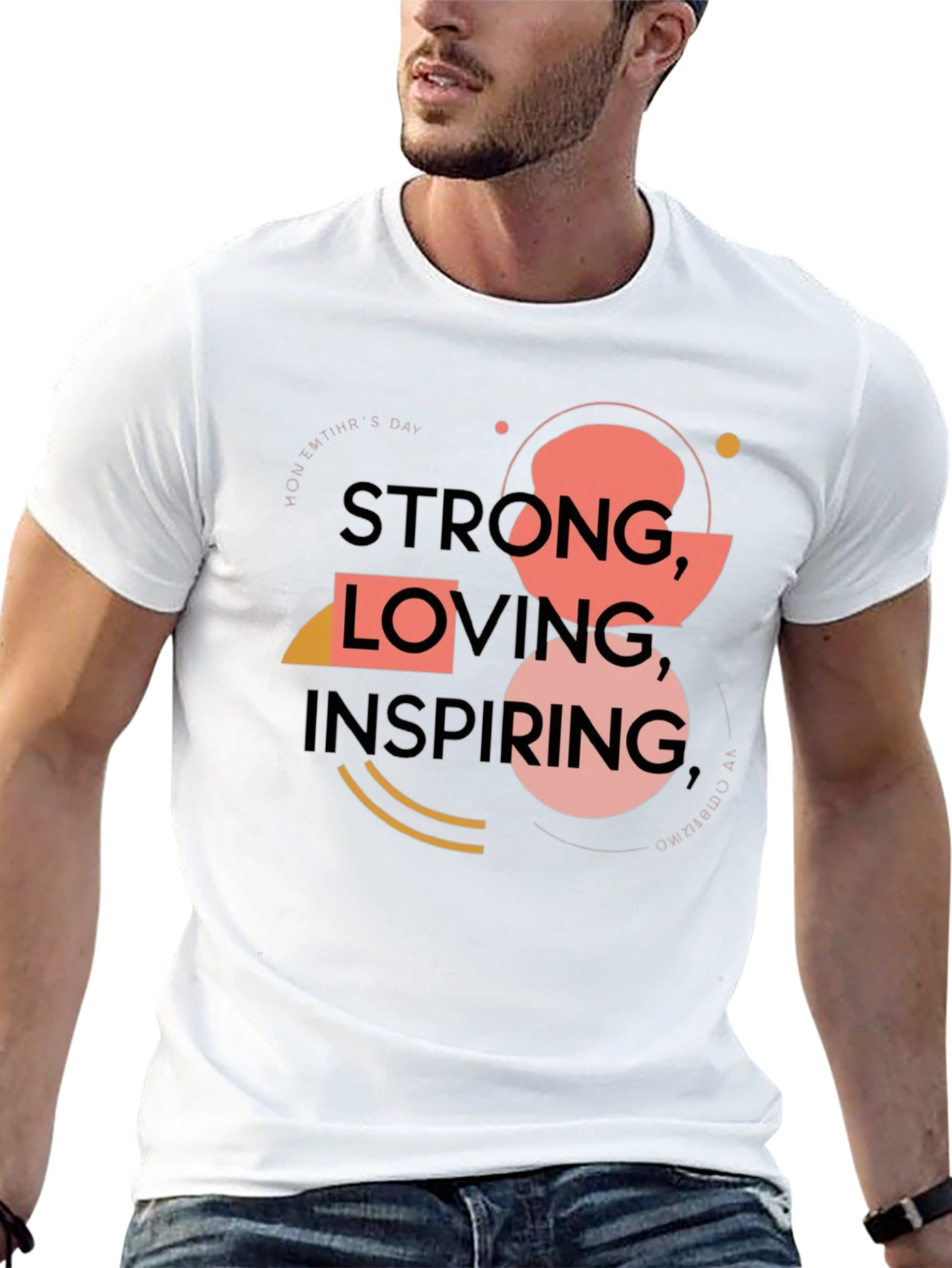 Black Strong, Loving, Inspiring T-Shirt view 13
