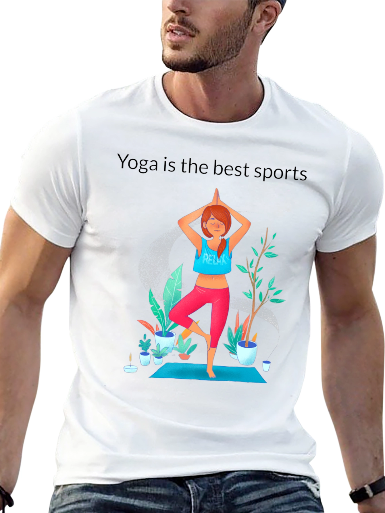 Black Yoga is the best Sports Unisex T-Shirt view 13